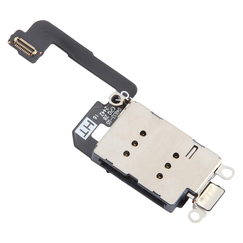 For iPhone 16 Dual SIM Card Holder Socket with Flex Cable