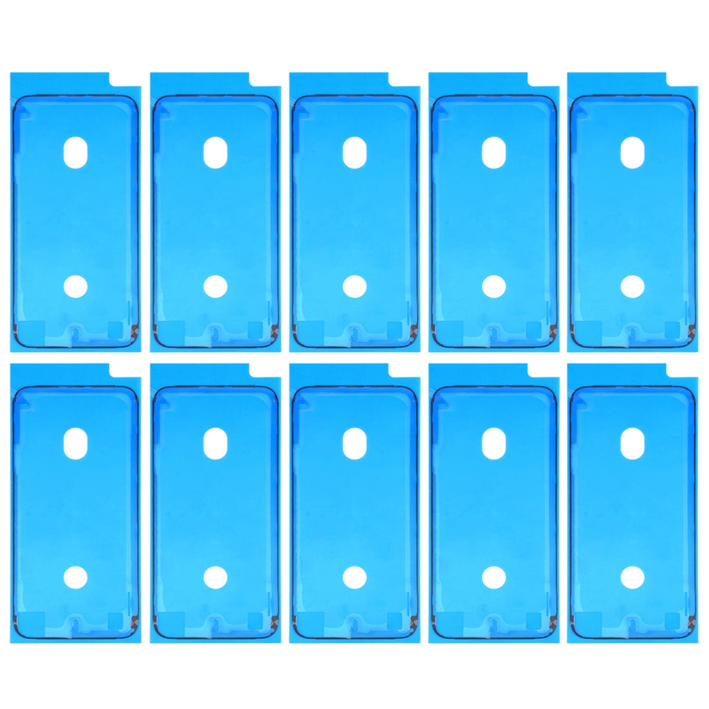 10 PCS LCD Frame Bezel Waterproof Adhesive Stickers for iPhone 8(Black)