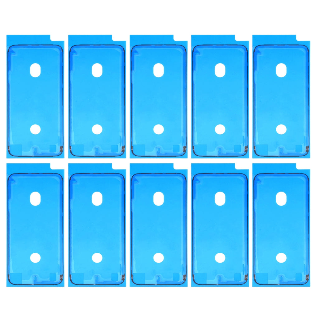 10 PCS LCD Frame Bezel Waterproof Adhesive Stickers for iPhone 8(Black)