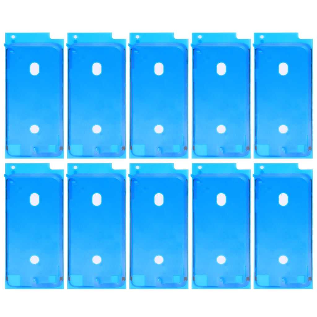 10 PCS LCD Frame Bezel Waterproof Adhesive Stickers for iPhone 8 (White)