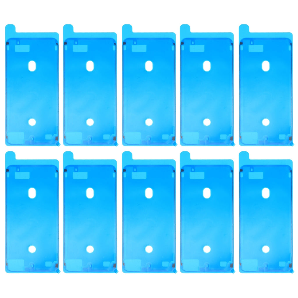 10 PCS LCD Frame Bezel Waterproof Adhesive Stickersfor iPhone 8 Plus (White)