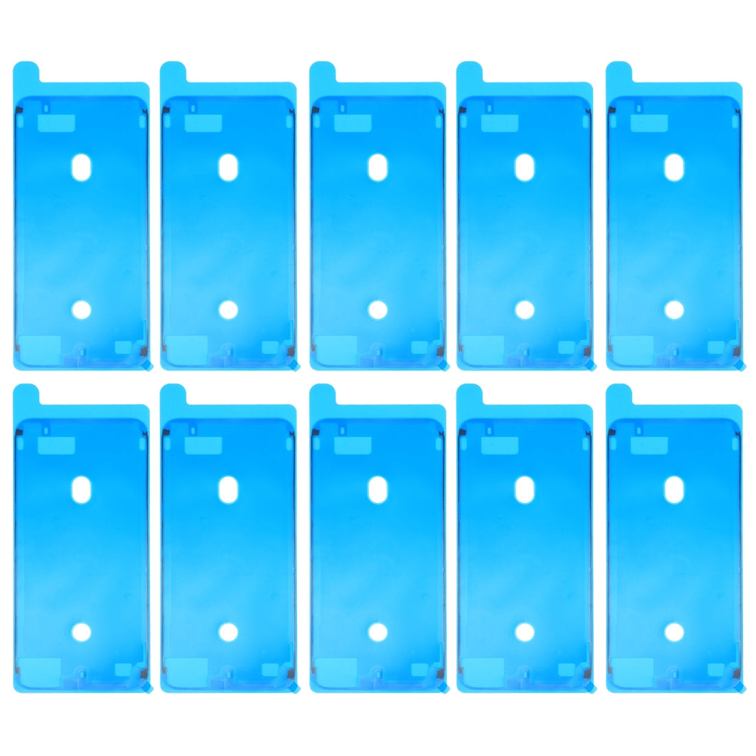 10 PCS LCD Frame Bezel Waterproof Adhesive Stickersfor iPhone 8 Plus (White)