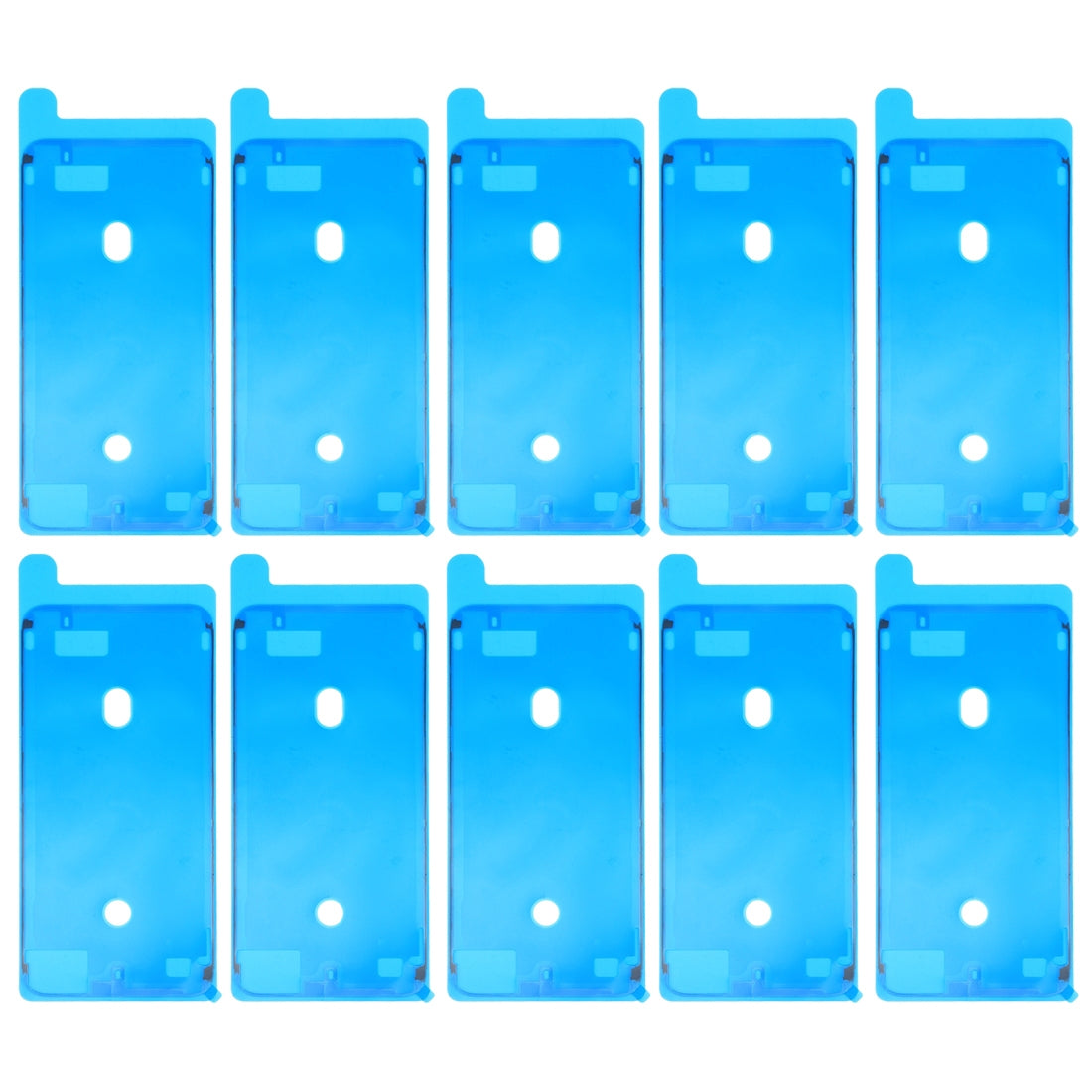 10 PCS LCD Frame Bezel Waterproof Adhesive Stickersfor iPhone 8 Plus (White)