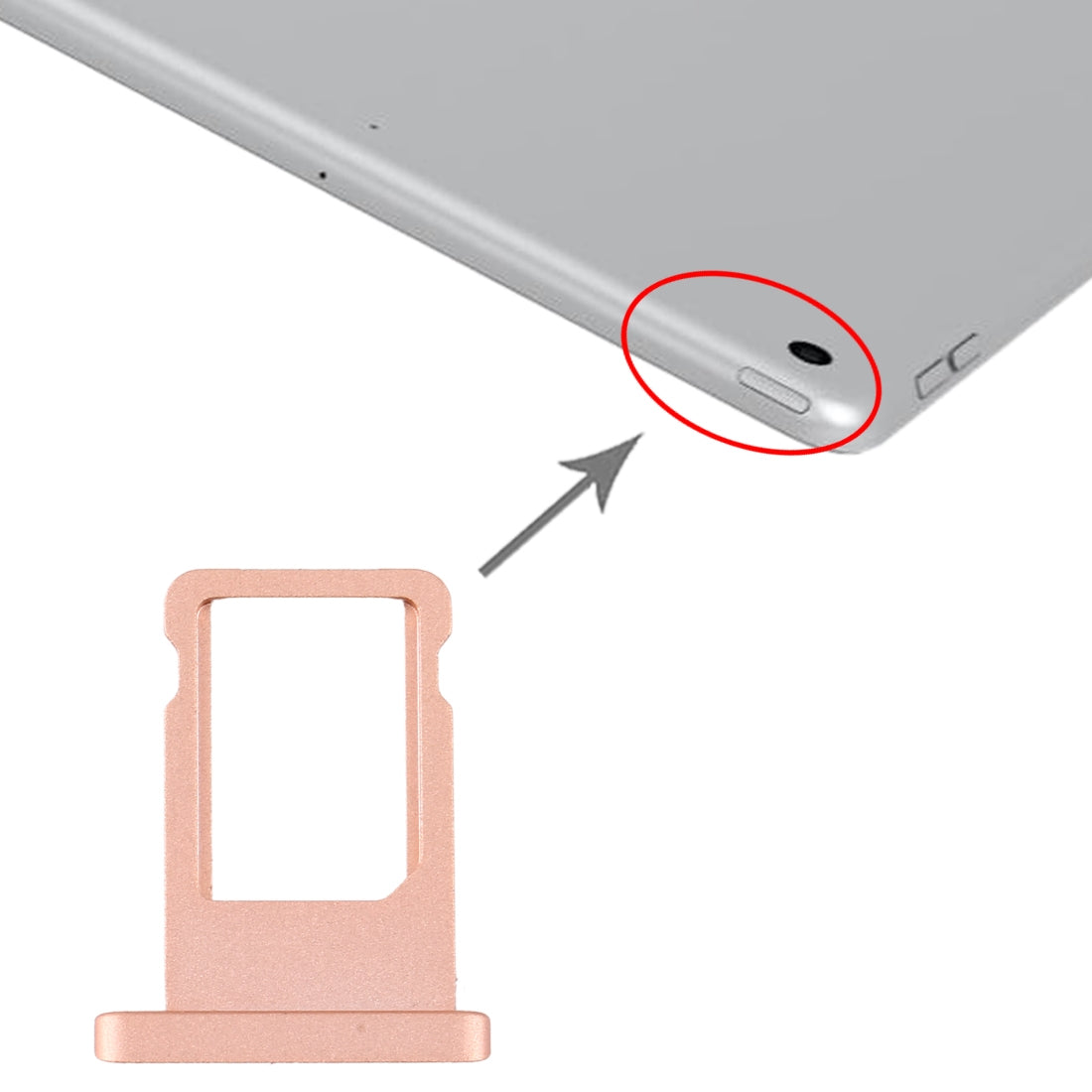 SIM Card Tray for iPad 10.2 inch 7th  A2200 / A2198 / A2232 (Gold)