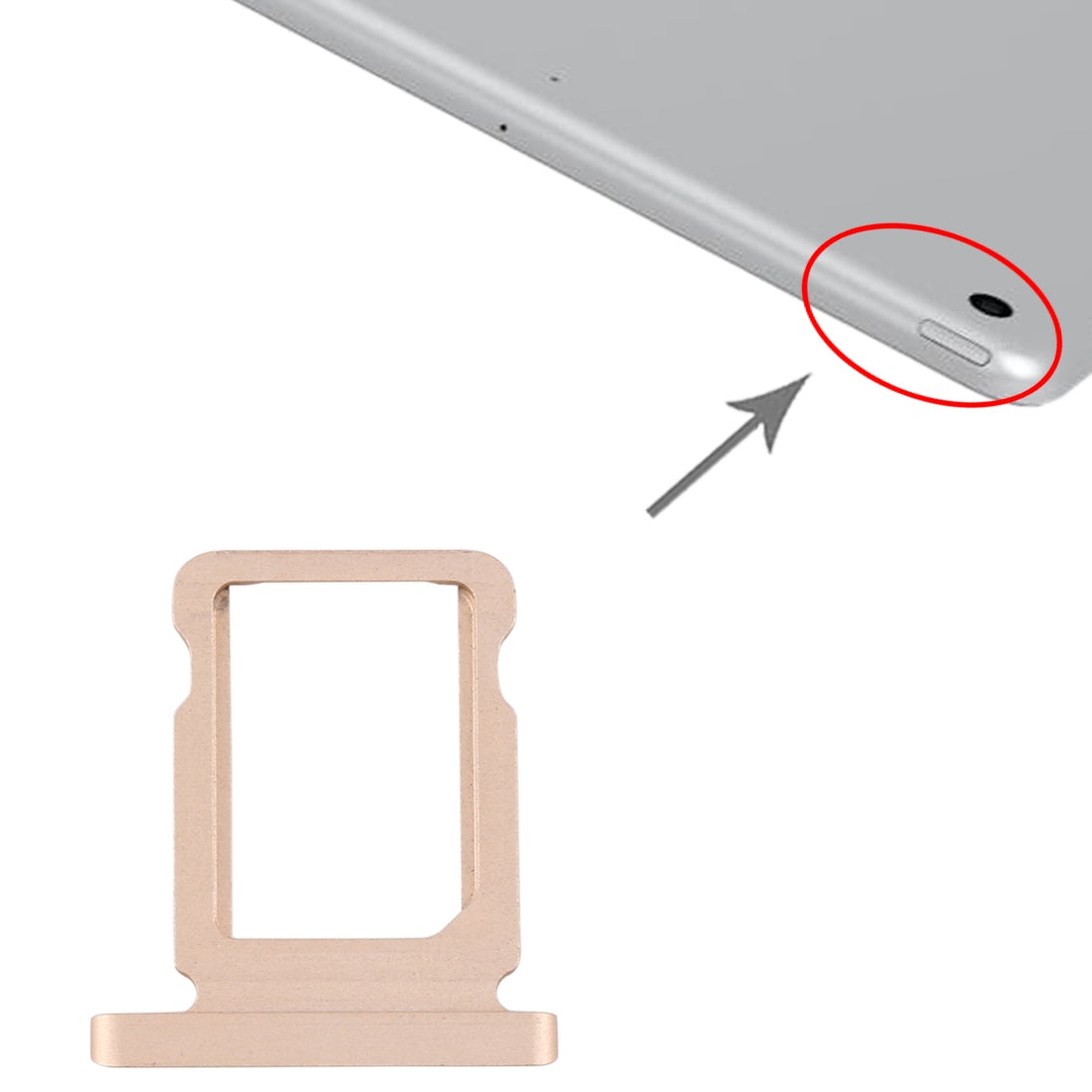 SIM Card Tray for iPad Pro 12.9 inch (2017) (Gold)