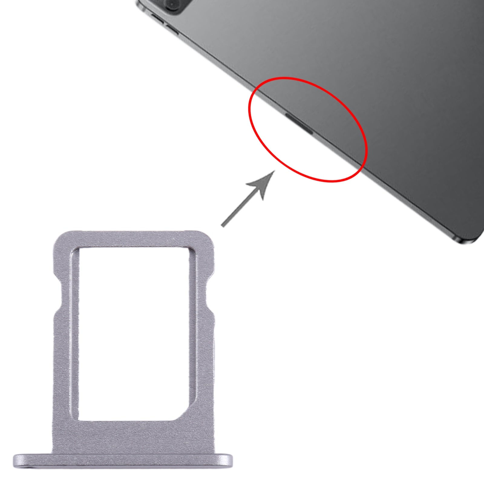 For iPad Pro 12.9 inch 2022 SIM Card Tray (Grey)