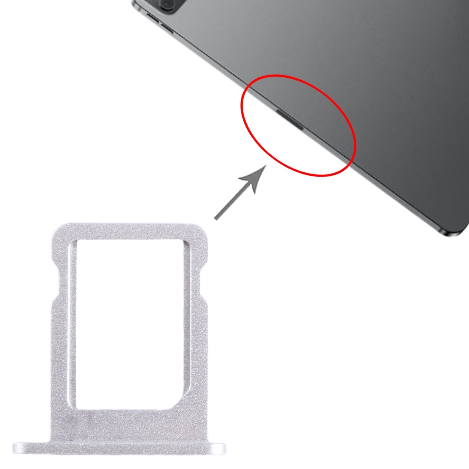 For iPad Pro 12.9 inch 2022 SIM Card Tray (Silver)