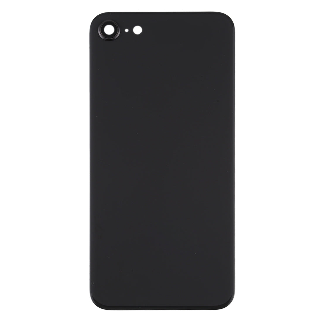 Glass Battery Back Cover with Camera Lens Frame for iPhone SE 2020(Black)