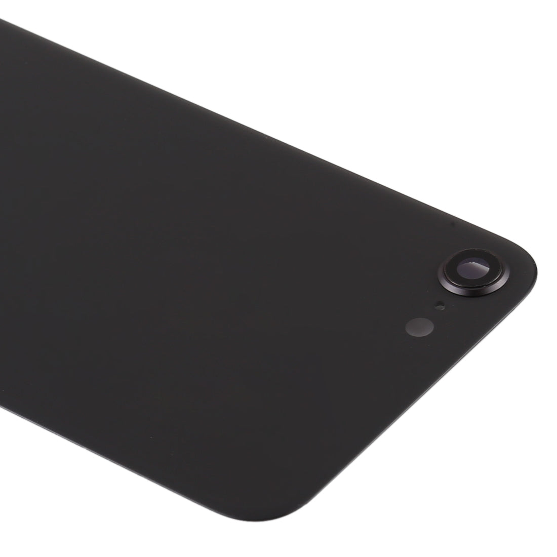 Glass Battery Back Cover with Camera Lens Frame for iPhone SE 2020(Black)