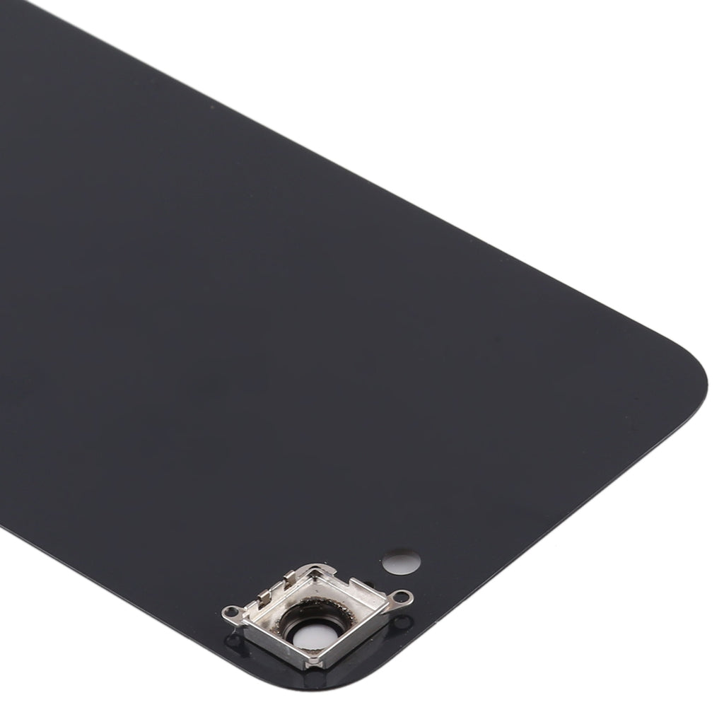 Glass Battery Back Cover with Camera Lens Frame for iPhone SE 2020(Black)