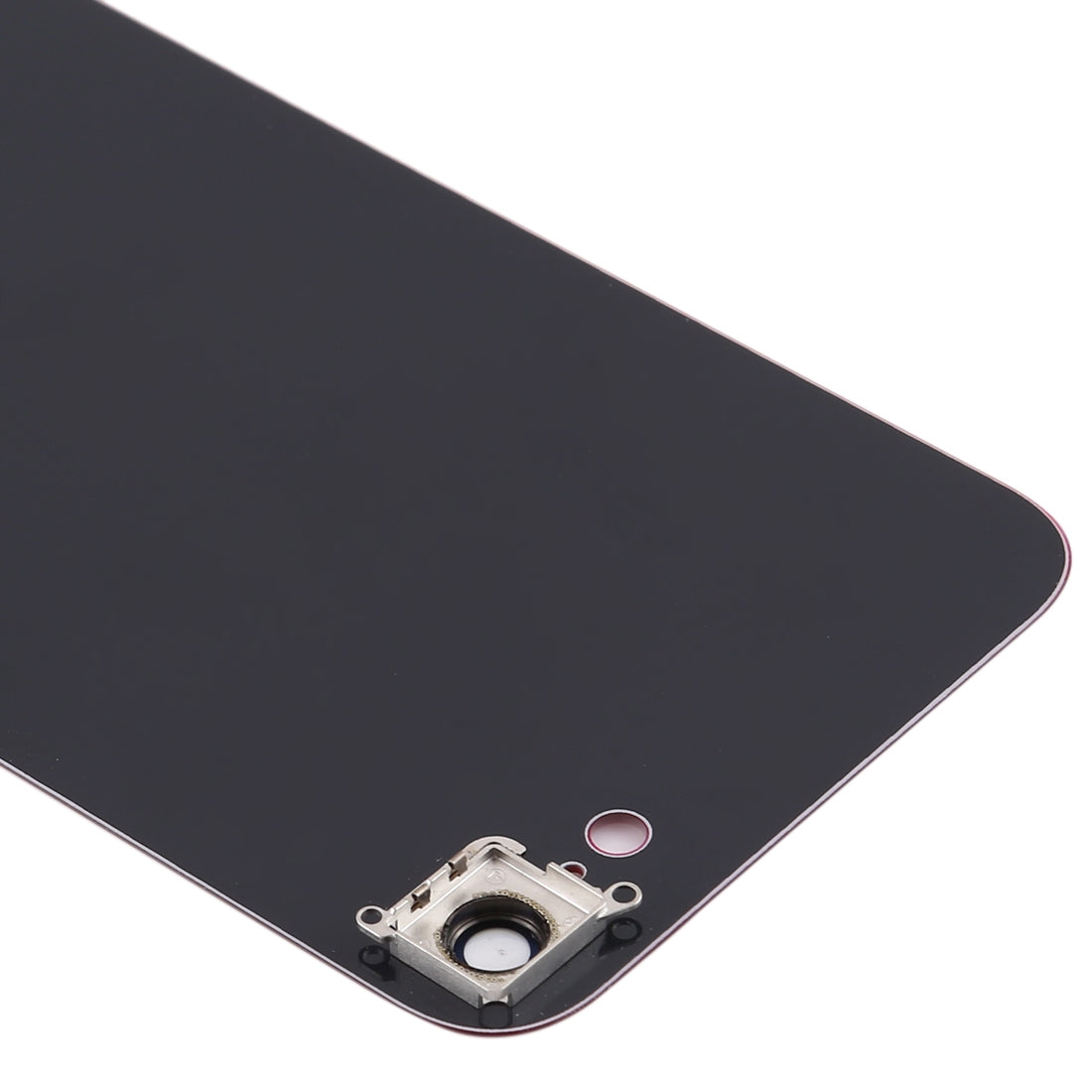 Glass Battery Back Cover with Camera Lens Frame for iPhone SE 2020(Red)