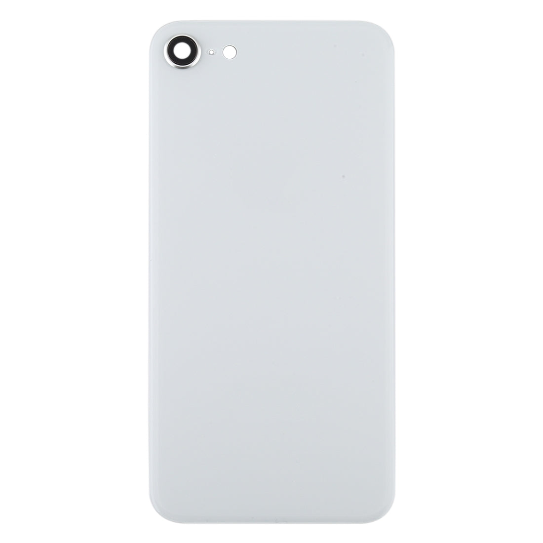 Glass Battery Back Cover with Camera Lens Frame for iPhone SE 2020(White)