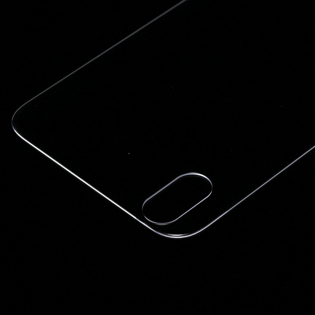 Glass Battery Back Cover for iPhone X(Transparent)