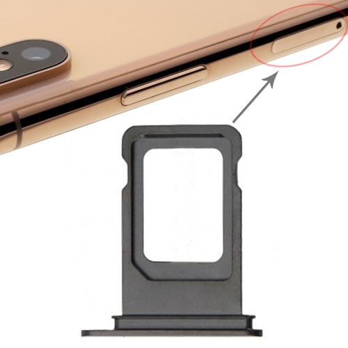 SIM Card Tray for iPhone XS Max (Single SIM Card)(Grey)