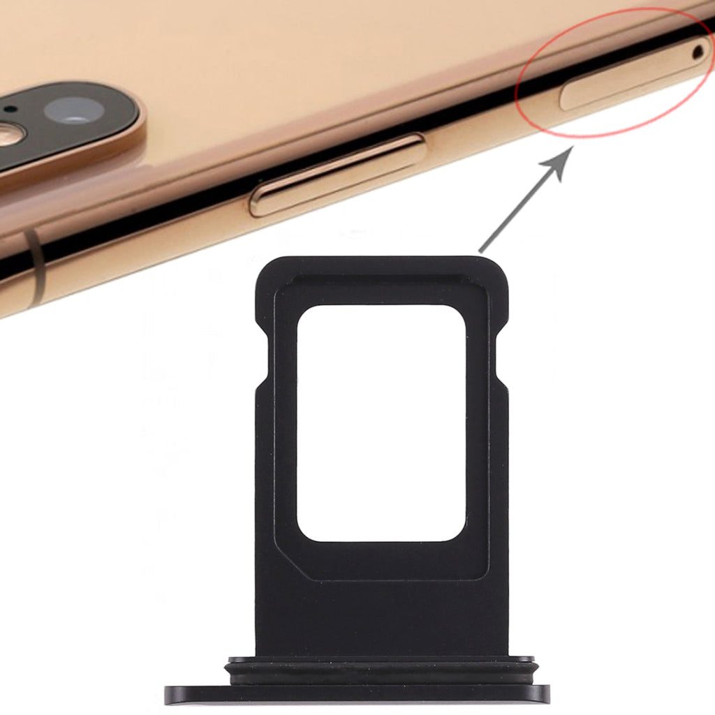 SIM Card Tray for iPhone XR (Single SIM Card)(Black)
