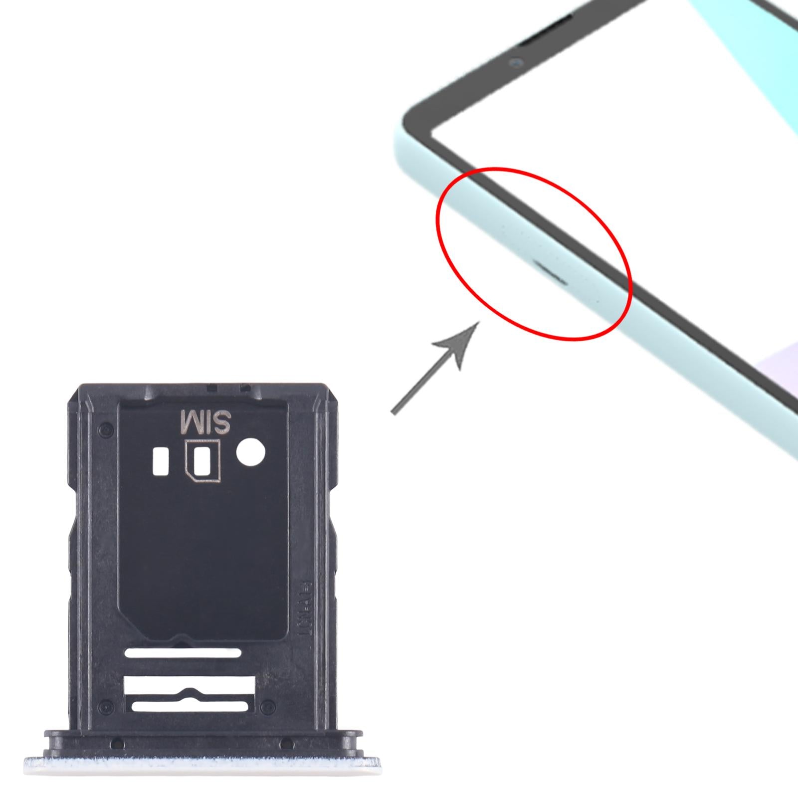 For Sony Xperia 10 VI SIM + Micro SD Card Tray (White)