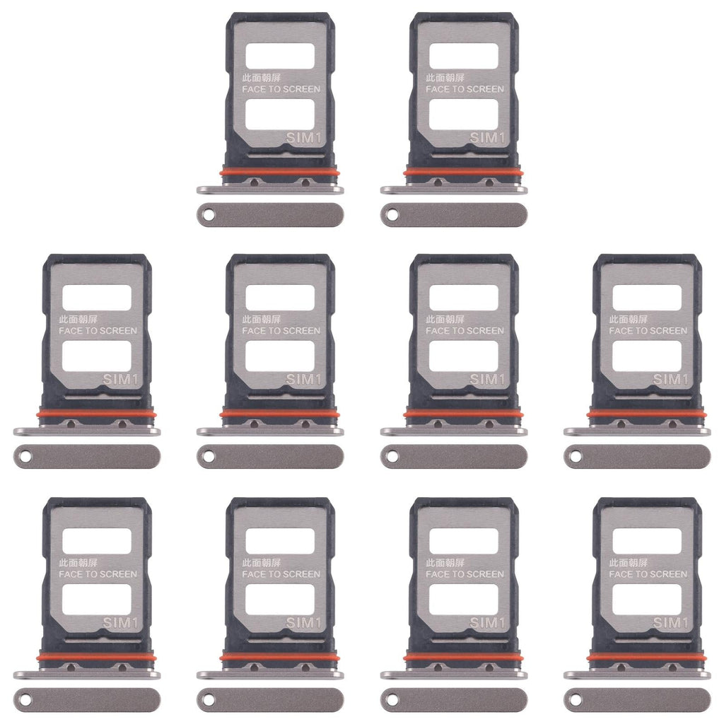 For Xiaomi 14T Pro 5G 10pcs Original SIM Card Tray + SIM Card Tray (Gold)