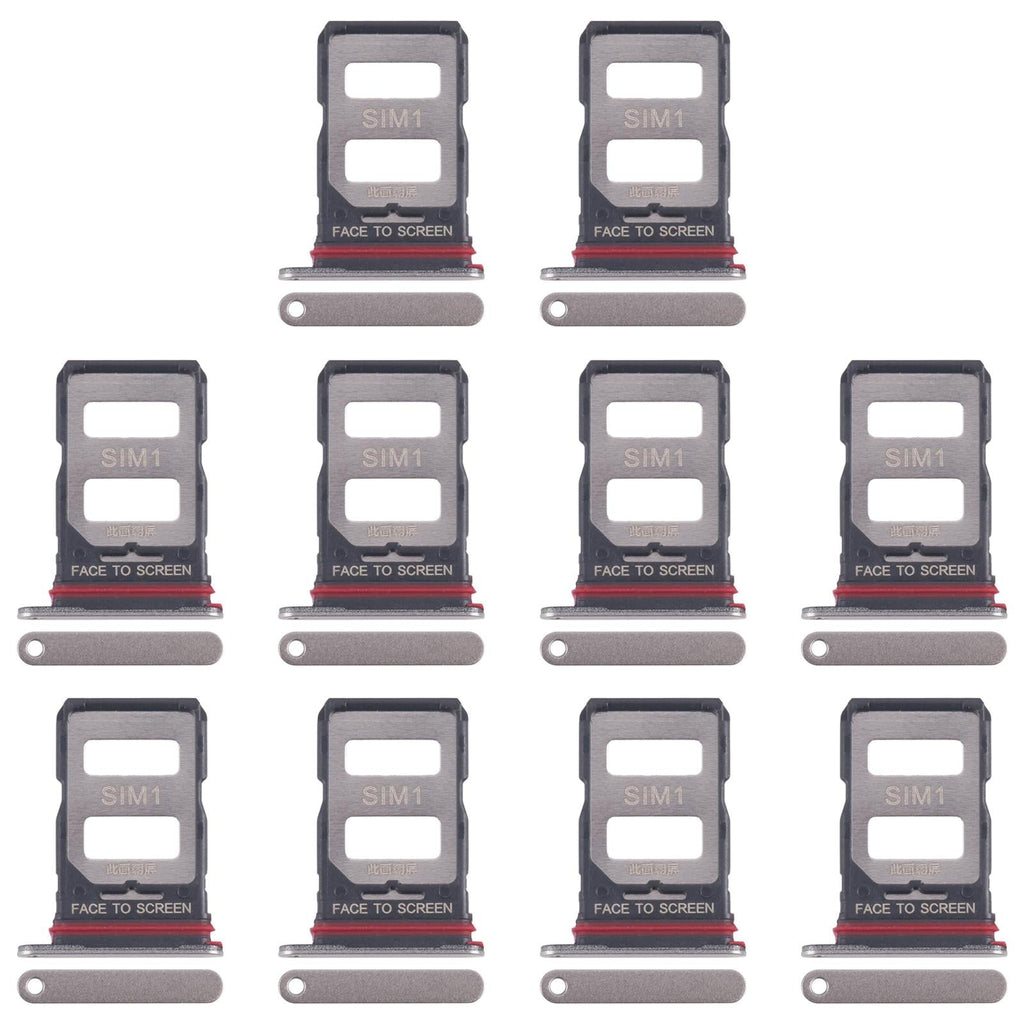 For Xiaomi 14T 5G 10pcs Original SIM Card Tray + SIM Card Tray (Gold)