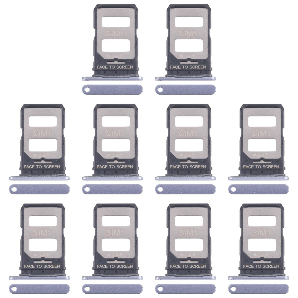 For Xiaomi 14T 5G 10pcs Original SIM Card Tray + SIM Card Tray (Blue)