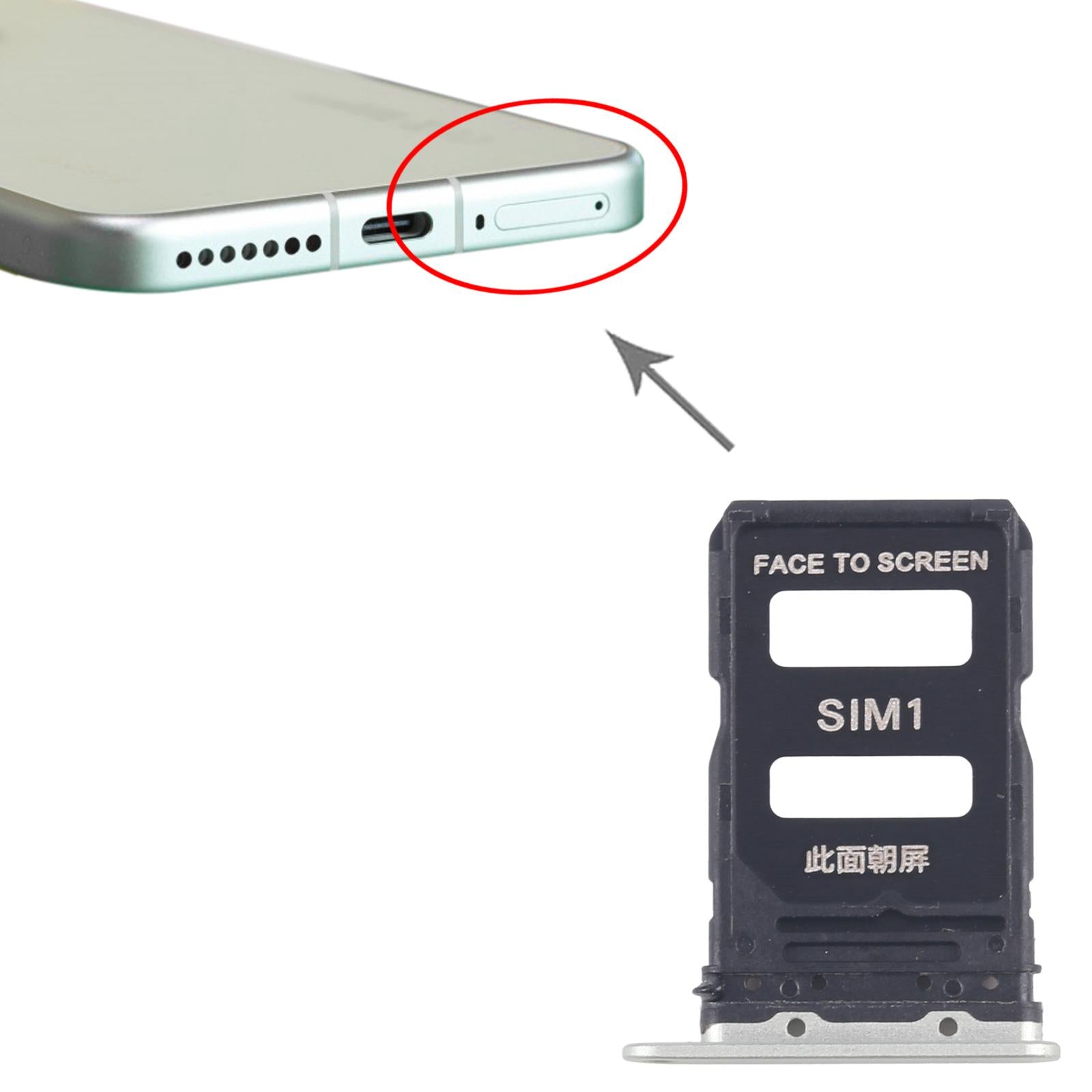 For Xiaomi 15 10pcs Original SIM Card Tray + SIM Card Tray (Green)