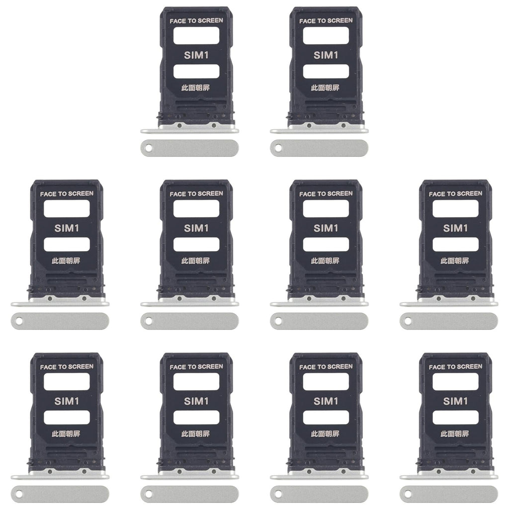 For Xiaomi 15 10pcs Original SIM Card Tray + SIM Card Tray (Green)