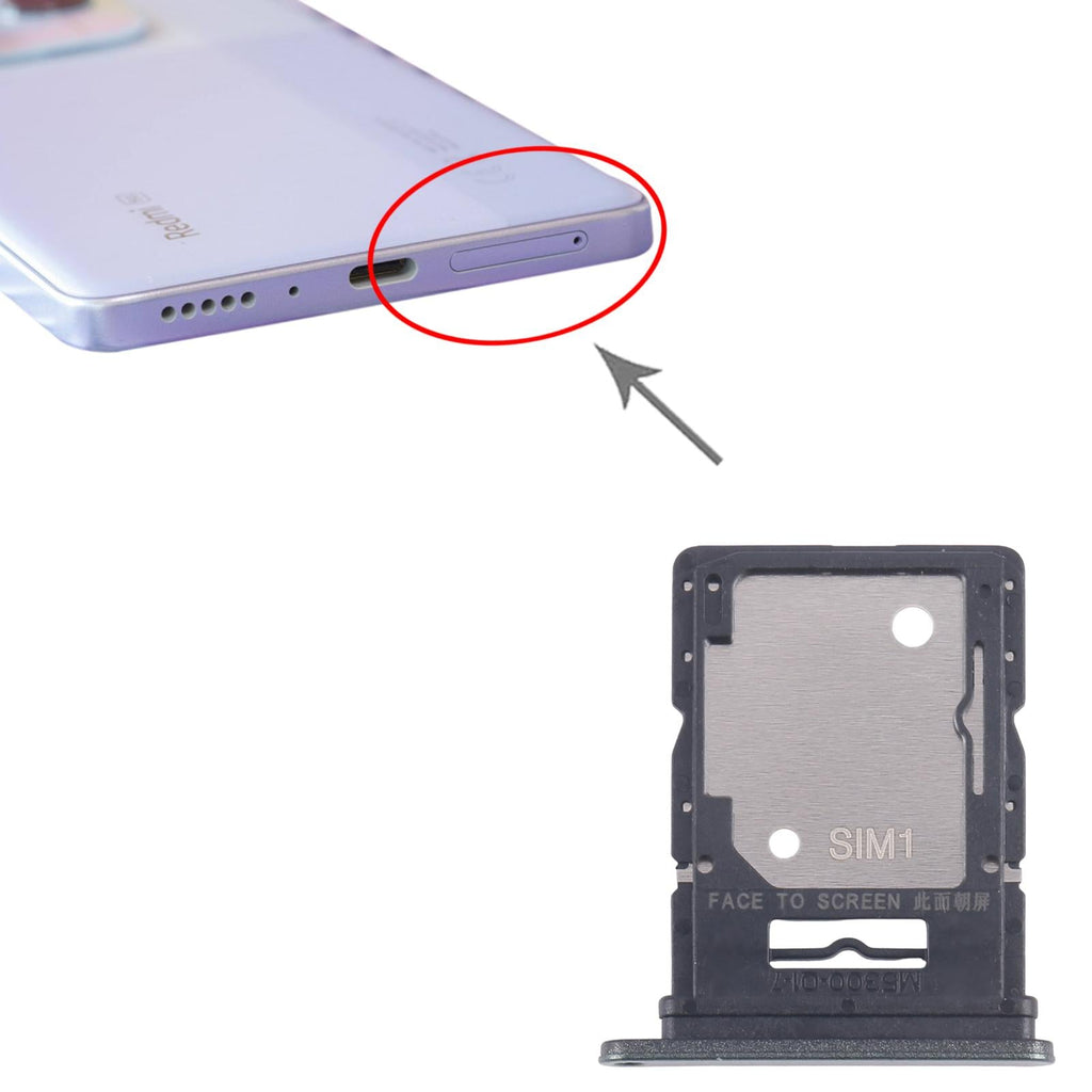 For Xiaomi Redmi Note 14 5G 10pcs Original SIM + SIM / Micro SD Card Tray (Dark Green)