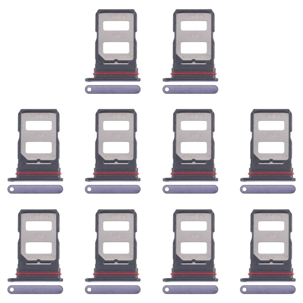 For Xiaomi Poco F7 10pcs Original SIM Card Tray + SIM Card Tray (Purple)