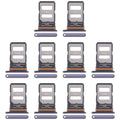 For Xiaomi Redmi Note 14 Pro+ 5G 10pcs Original SIM Card Tray + SIM Card Tray (Purple)