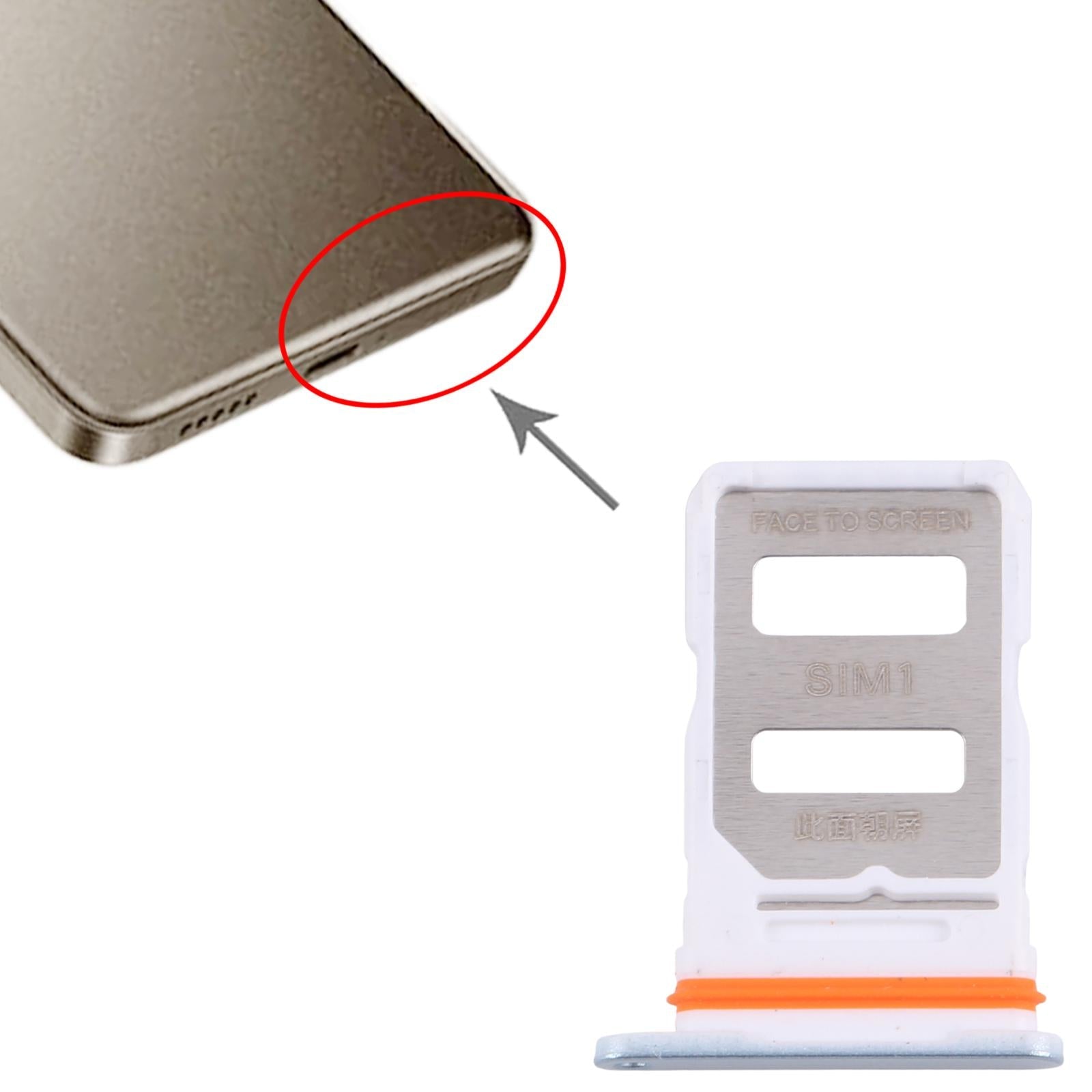 For Xiaomi Redmi Turbo 4 10pcs Original SIM Card Tray + SIM Card Tray (Blue)