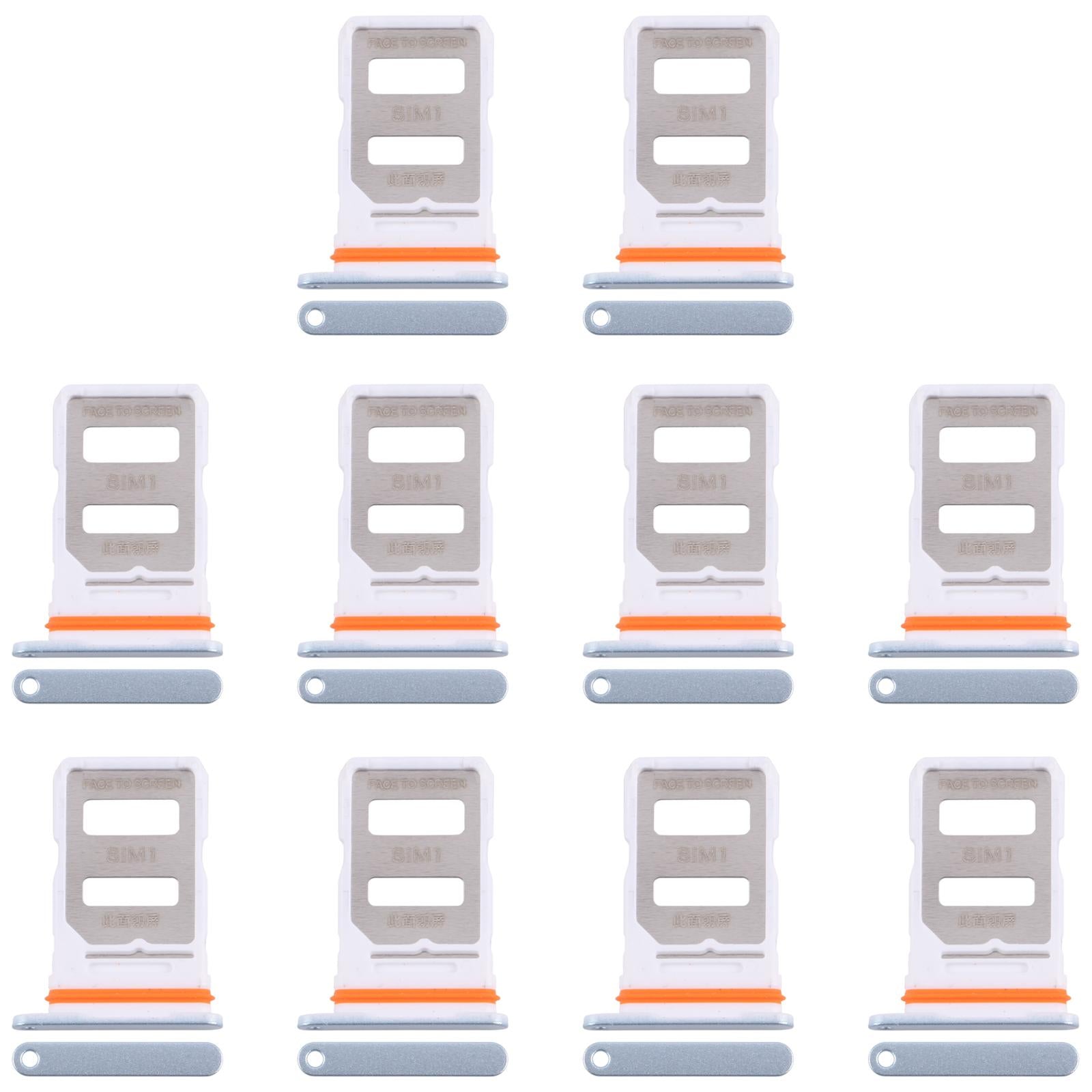 For Xiaomi Redmi Turbo 4 10pcs Original SIM Card Tray + SIM Card Tray (Blue)
