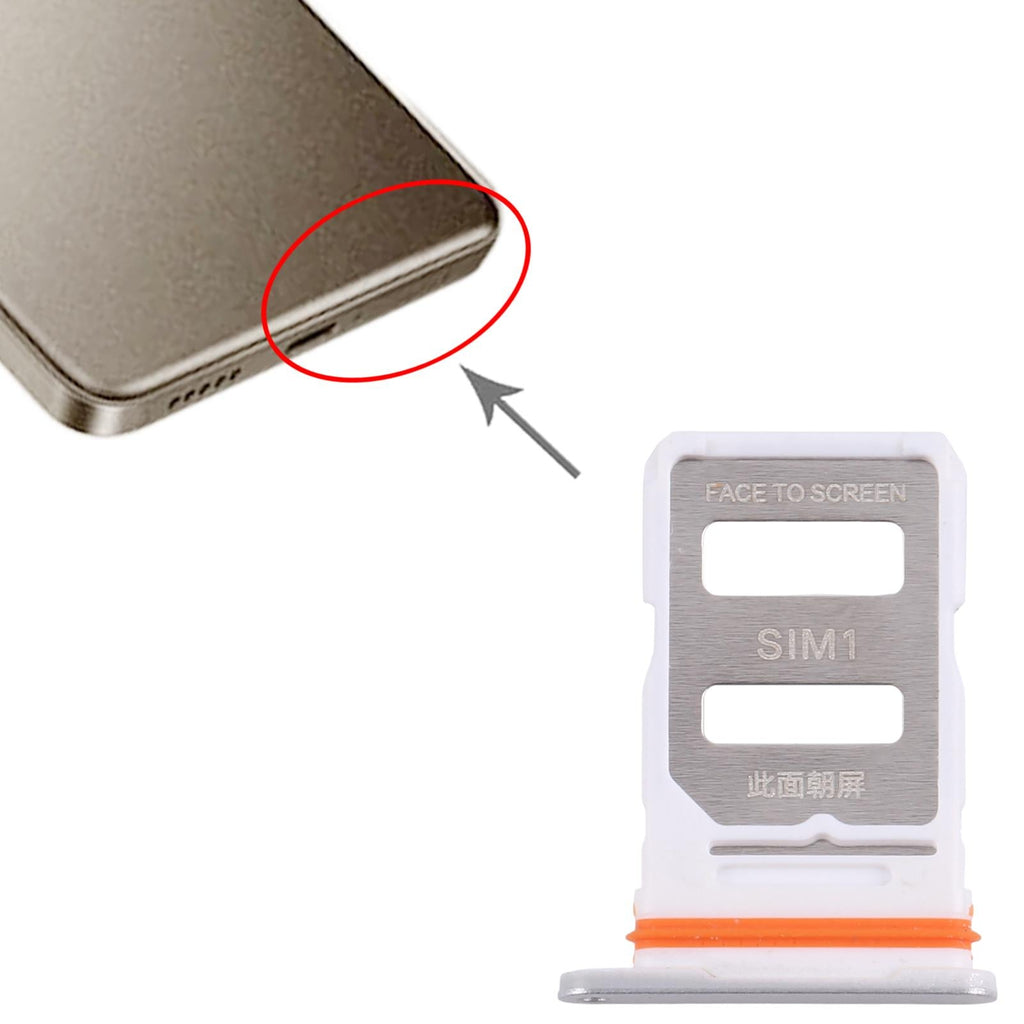 For Xiaomi Redmi Turbo 4 10pcs Original SIM Card Tray + SIM Card Tray (Silver)