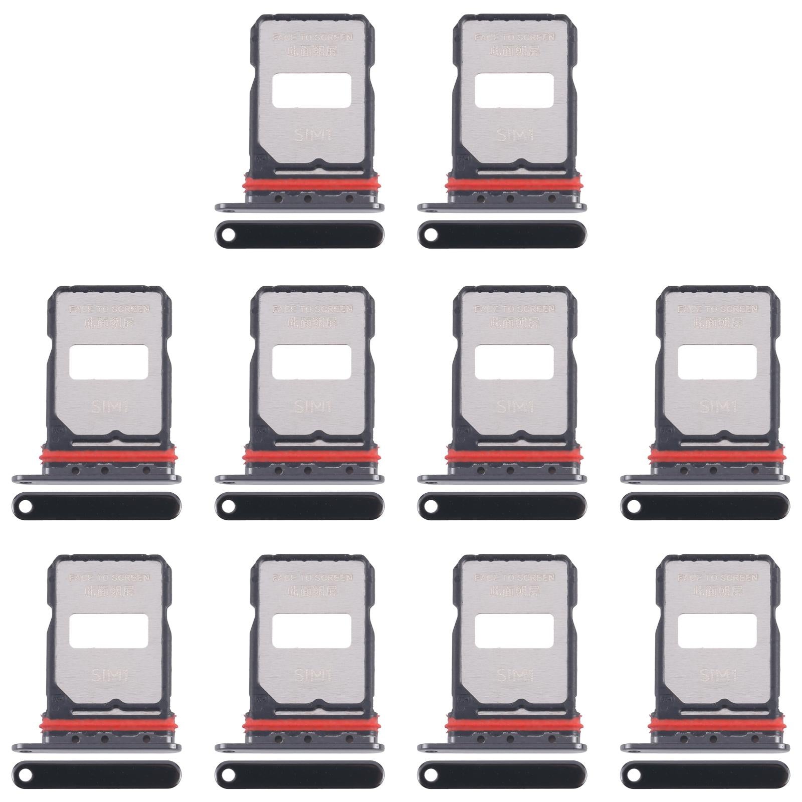 For Xiaomi Poco F7 Ultra 10pcs Original SIM Card Tray + SIM Card Tray (Jet Black)