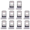 For Xiaomi Redmi K80 Pro 10pcs Original SIM Card Tray + SIM Card Tray (Silver)