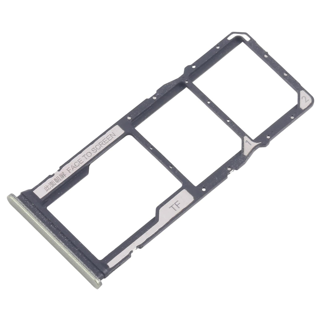 For Xiaomi Redmi 14C 4G 10pcs Original SIM Card Tray + SIM Card Tray + Micro SD Card Tray (Green)