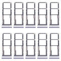 For Xiaomi Redmi 14C 4G 10pcs Original SIM Card Tray + SIM Card Tray + Micro SD Card Tray (Purple)