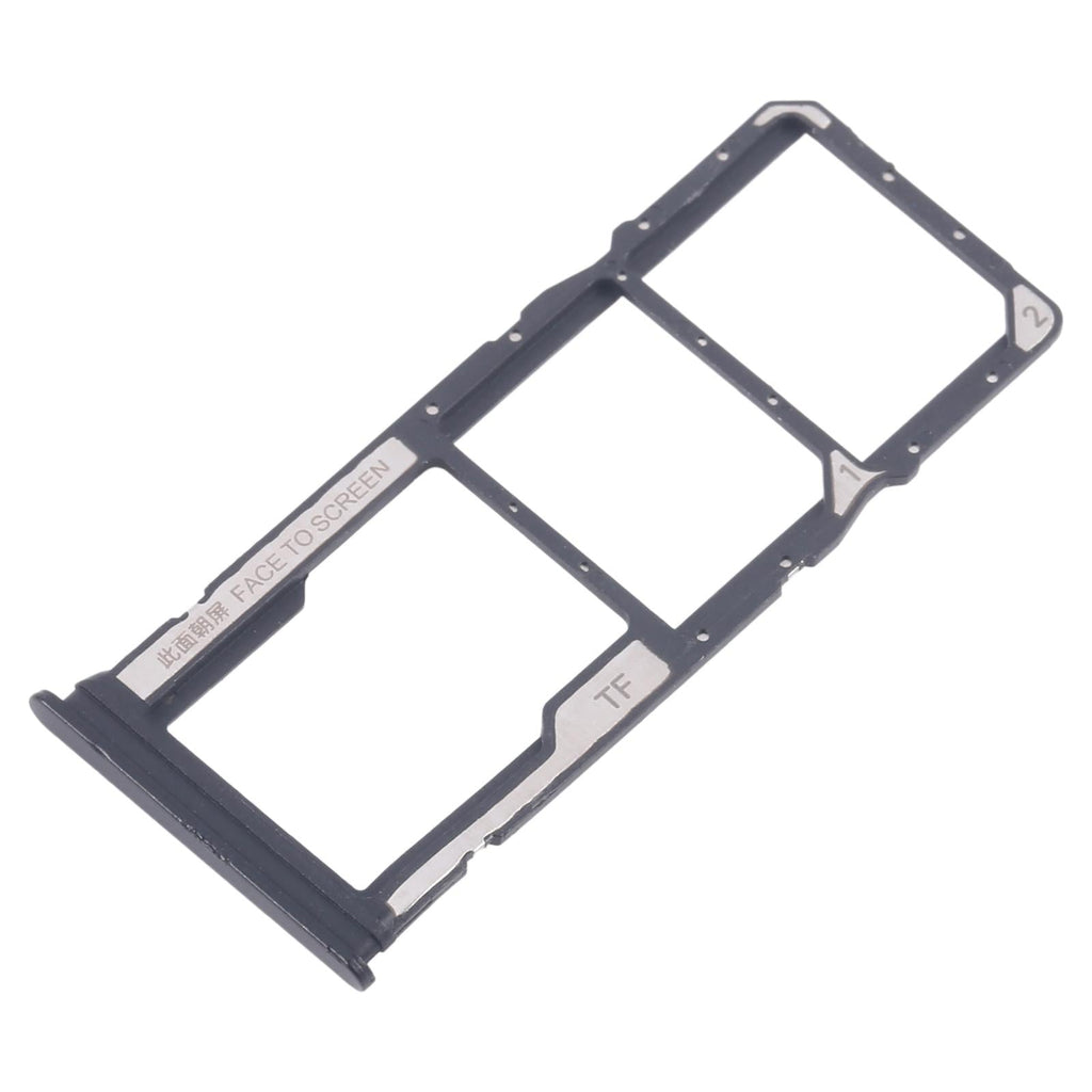 For Xiaomi Redmi 14R 5G 10pcs Original SIM Card Tray + SIM Card Tray + Micro SD Card Tray (Black)