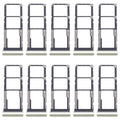 For Xiaomi Redmi 14R 5G 10pcs Original SIM Card Tray + SIM Card Tray + Micro SD Card Tray (Green)