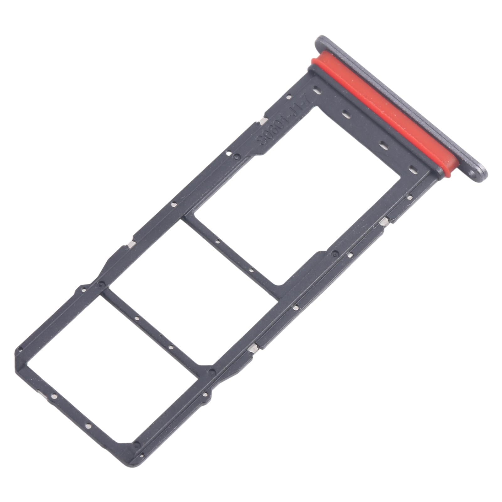 For Motorola Moto E40 10pcs Original SIM Card Tray + SIM Card Tray + Micro SD Card Tray (Grey)