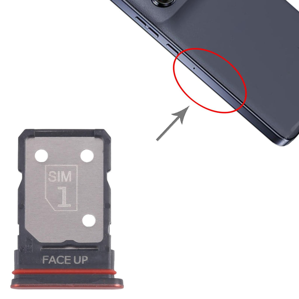 For Motorola Edge 50 Neo 10pcs Original SIM Card Tray + SIM Card Tray (Red)