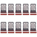 For Motorola Edge 50 Neo 10pcs Original SIM Card Tray + SIM Card Tray (Red)