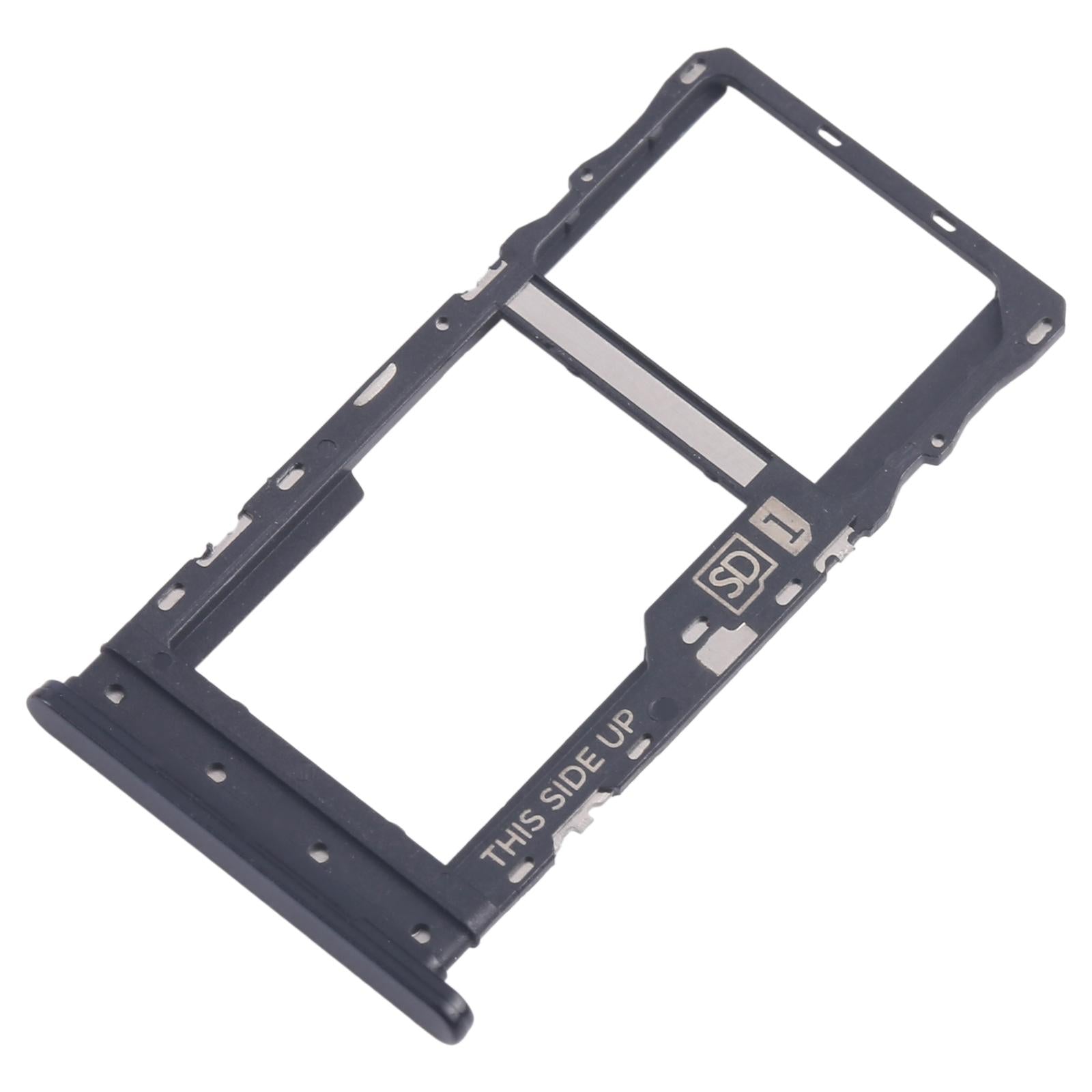 For Motorola Moto G 2022 10pcs Original SIM + Micro SD Card Tray (Black)