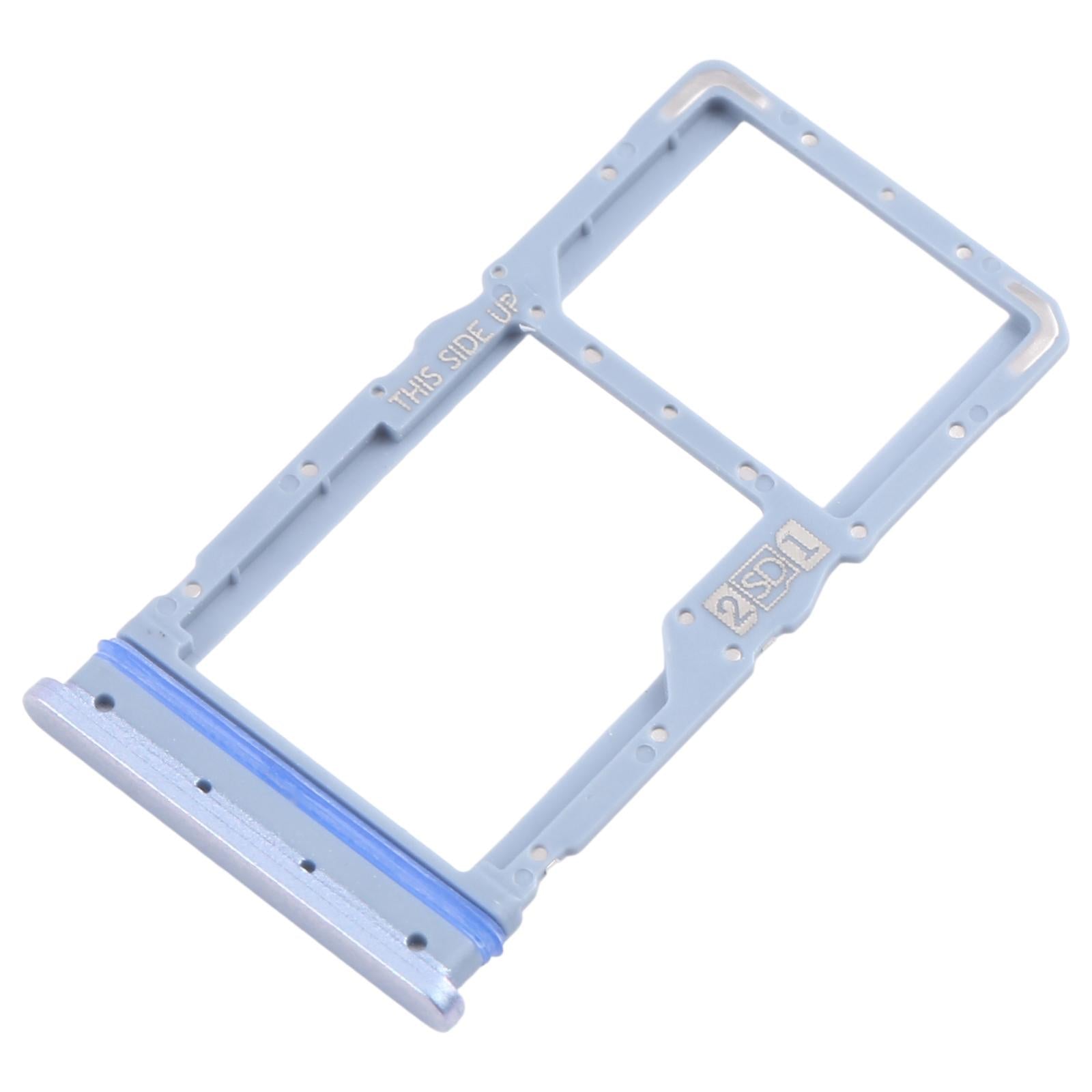 For Motorola Moto G31 XT2173-3 10pcs Original SIM + Micro SD Card Tray (Blue)