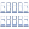 For Motorola Moto G31 XT2173-3 10pcs Original SIM + Micro SD Card Tray (Blue)