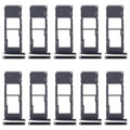 For Motorola Moto G7 Plus 10pcs Original SIM + Micro SD Card Tray (Black)