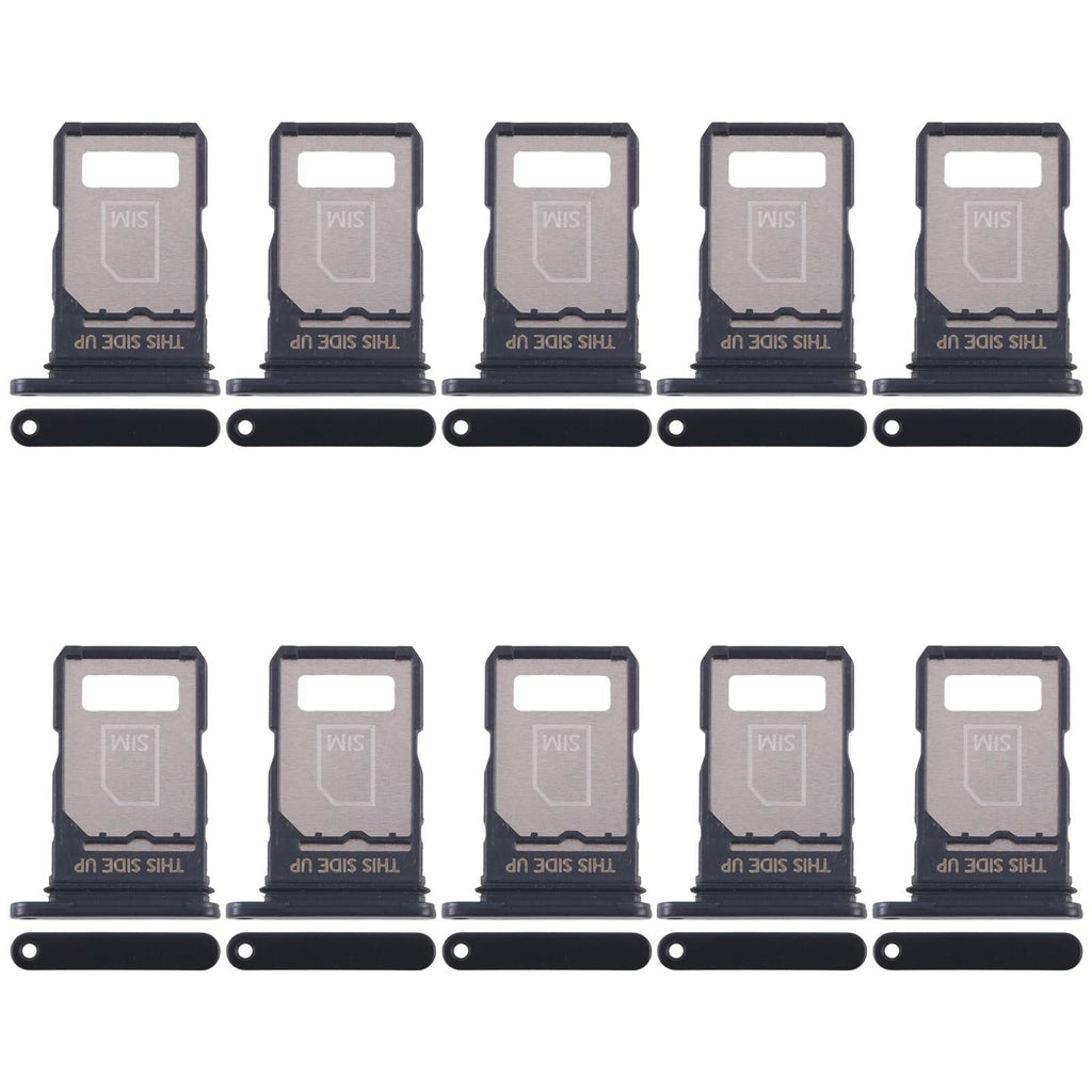 For Motorola Edge 40 Neo XT2307-1 10pcs Original SIM Card Tray (Black)