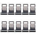 For Motorola Edge 40 Neo XT2307-1 10pcs Original SIM Card Tray (Black)