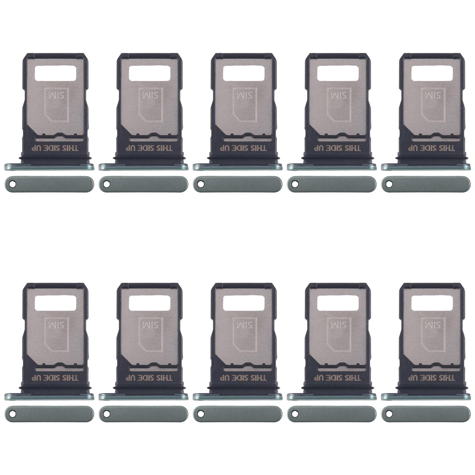 For Motorola Edge 40 Neo XT2307-1 10pcs Original SIM Card Tray (Green)
