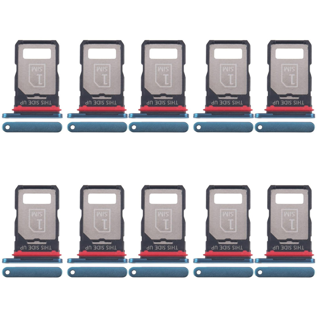 For Motorola Edge 40 Neo XT2307-1 10pcs Original SIM Card Tray (Blue)