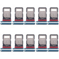 For Motorola Edge 40 Neo XT2307-1 10pcs Original SIM Card Tray (Blue)