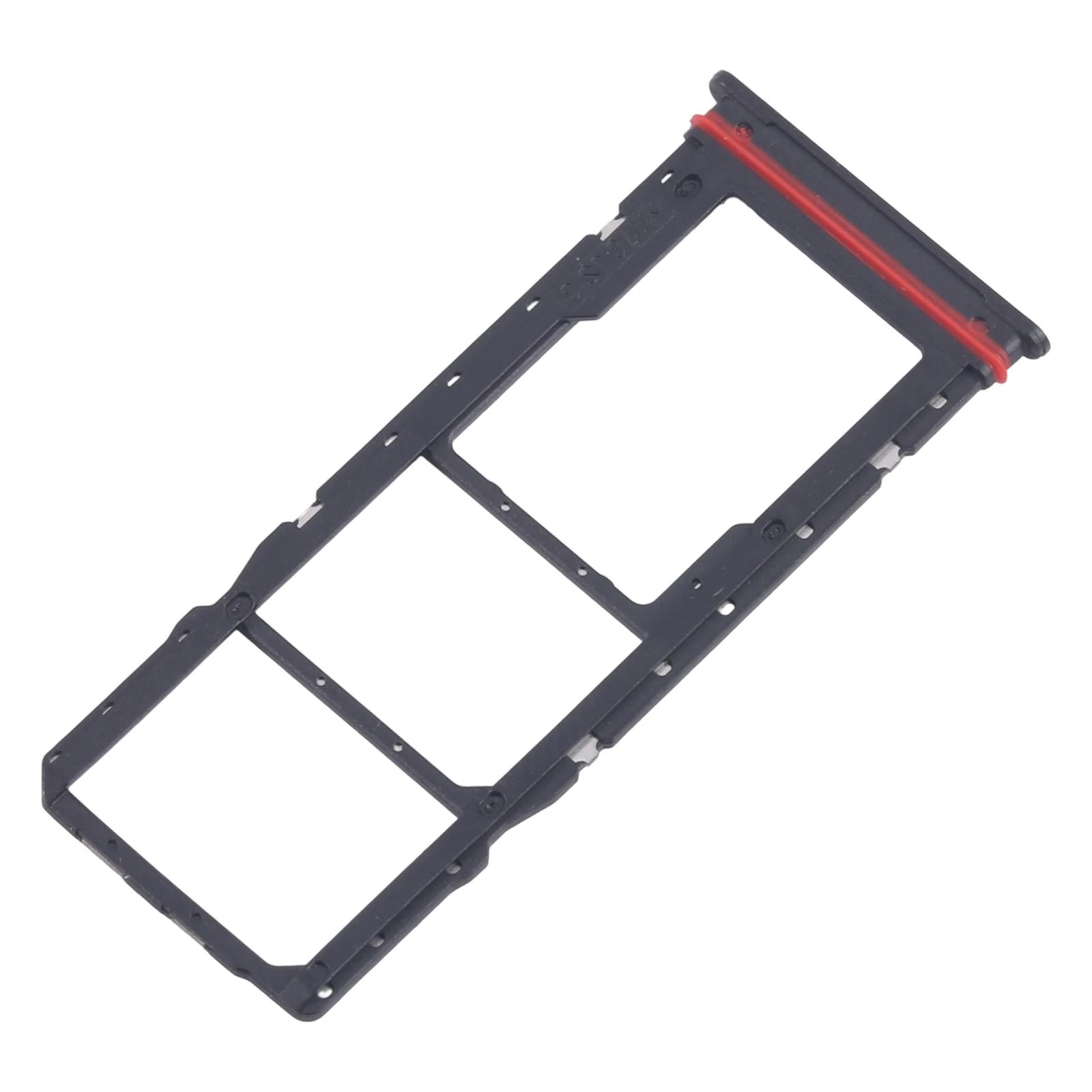 For Motorola Moto G04 10pcs Original SIM Card Tray + SIM Card Tray + Micro SD Card Tray (Black)